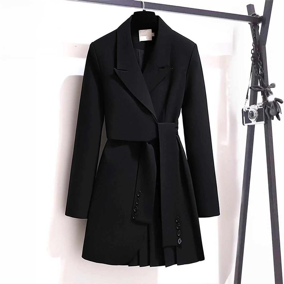 Natalia - Elegant Belted Coat