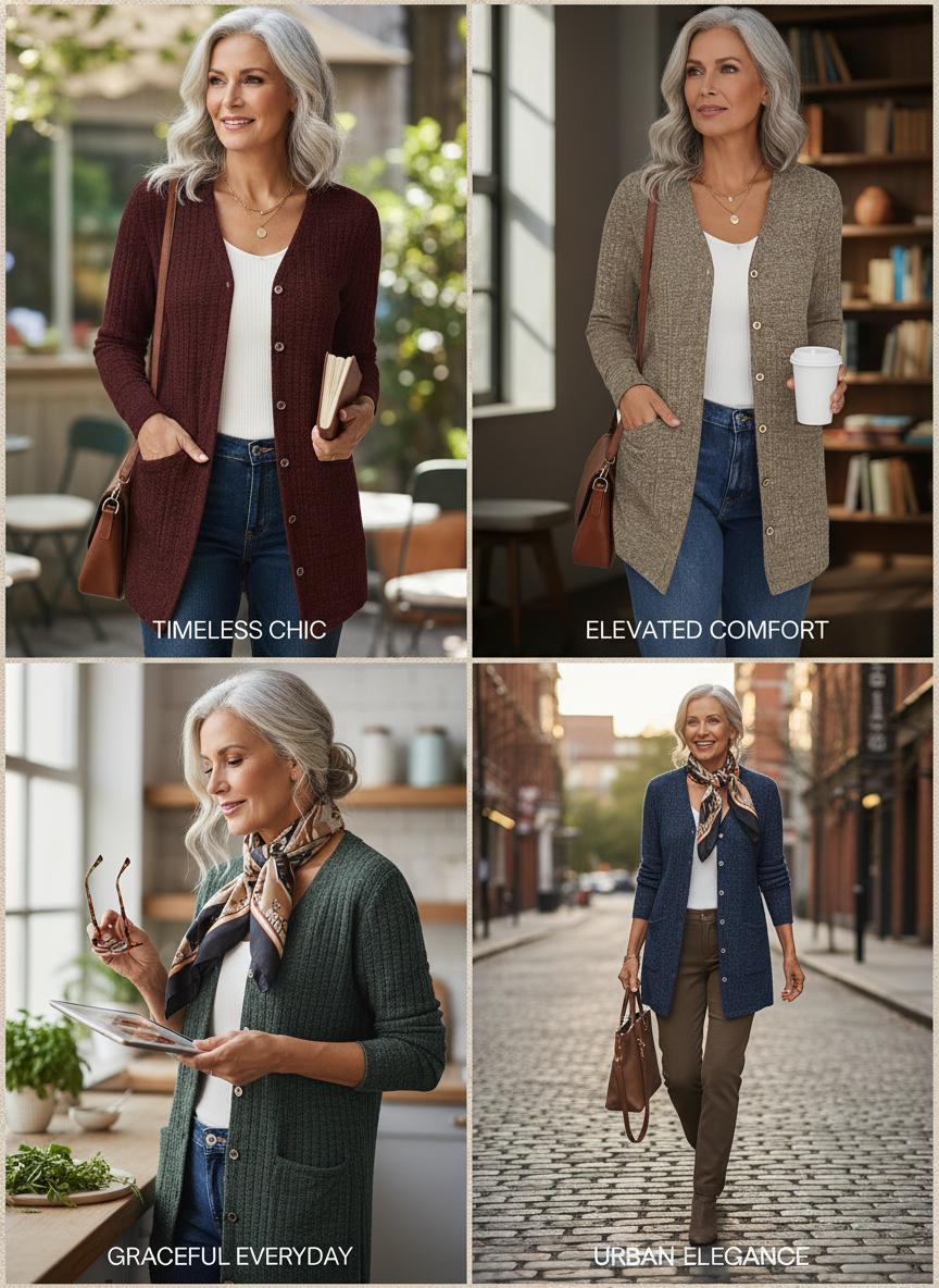 Nahlani - Long Sleeve Cardigan