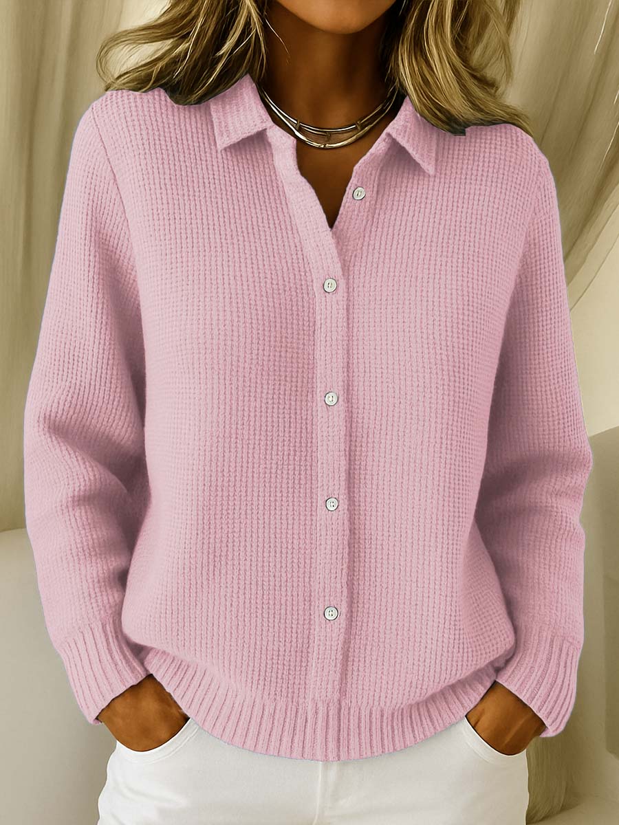 Elaine - Classic Knit Button Cardigan