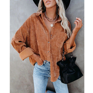 Matilda – Oversized Corduroy Blouse