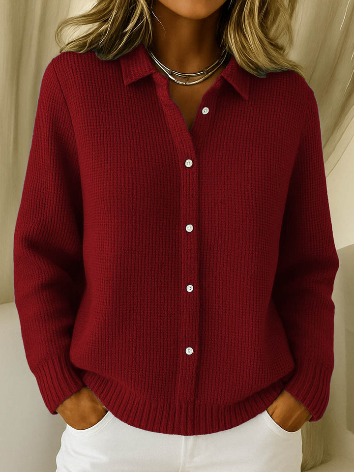 Elaine - Classic Knit Button Cardigan
