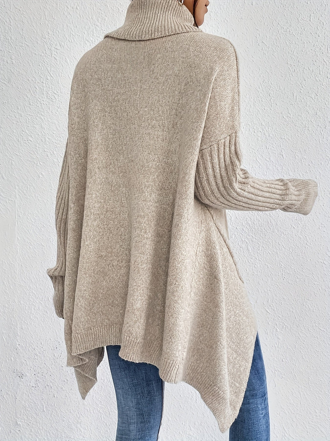 Tahlia - Casual Long Sleeve High Neck Sweater