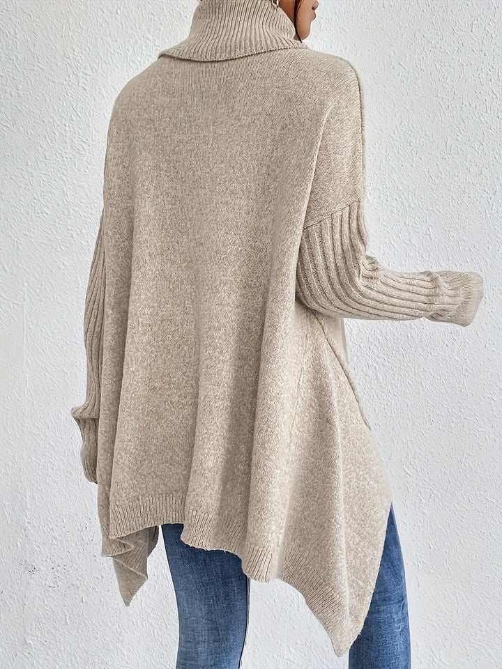 Tahlia - Casual Long Sleeve High Neck Sweater
