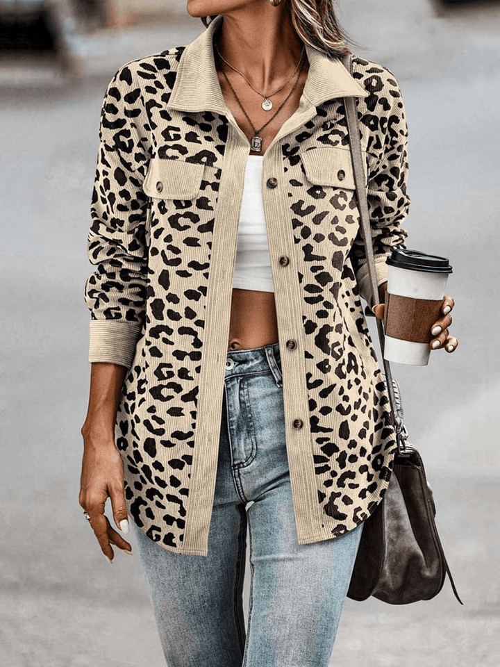 Harriet - Stylish Leopard Print Jacket
