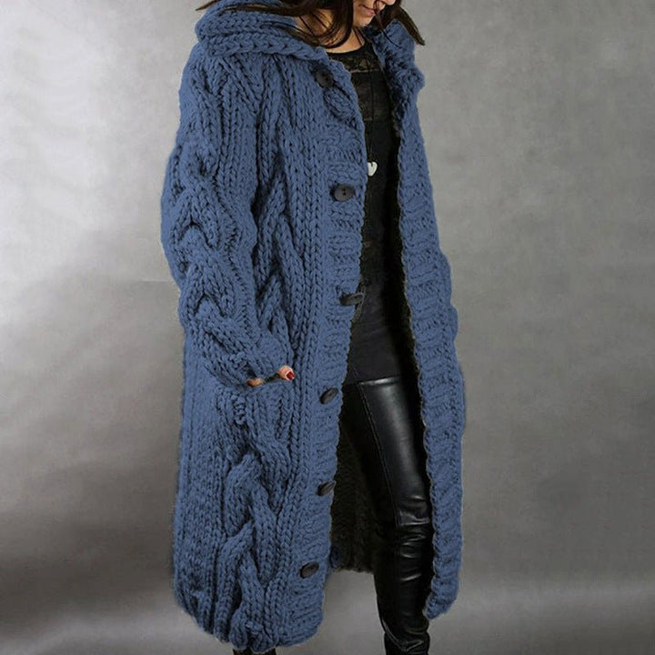 Karina - Elegant Cosy Coat With Tummy Coverage