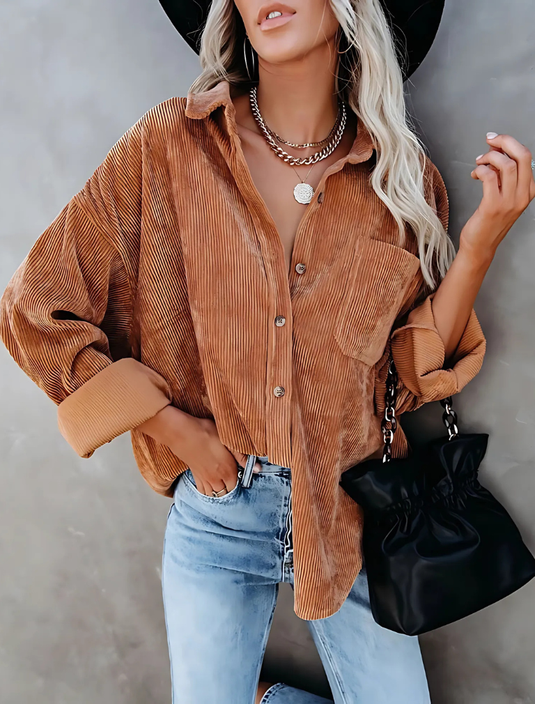Matilda – Oversized Corduroy Blouse