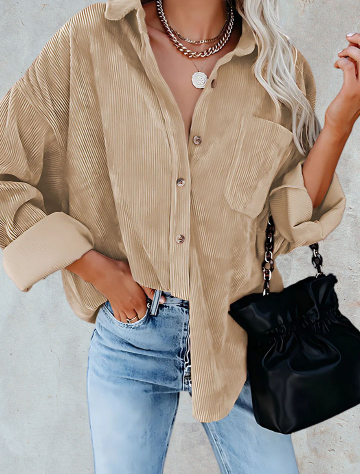 Matilda – Oversized Corduroy Blouse
