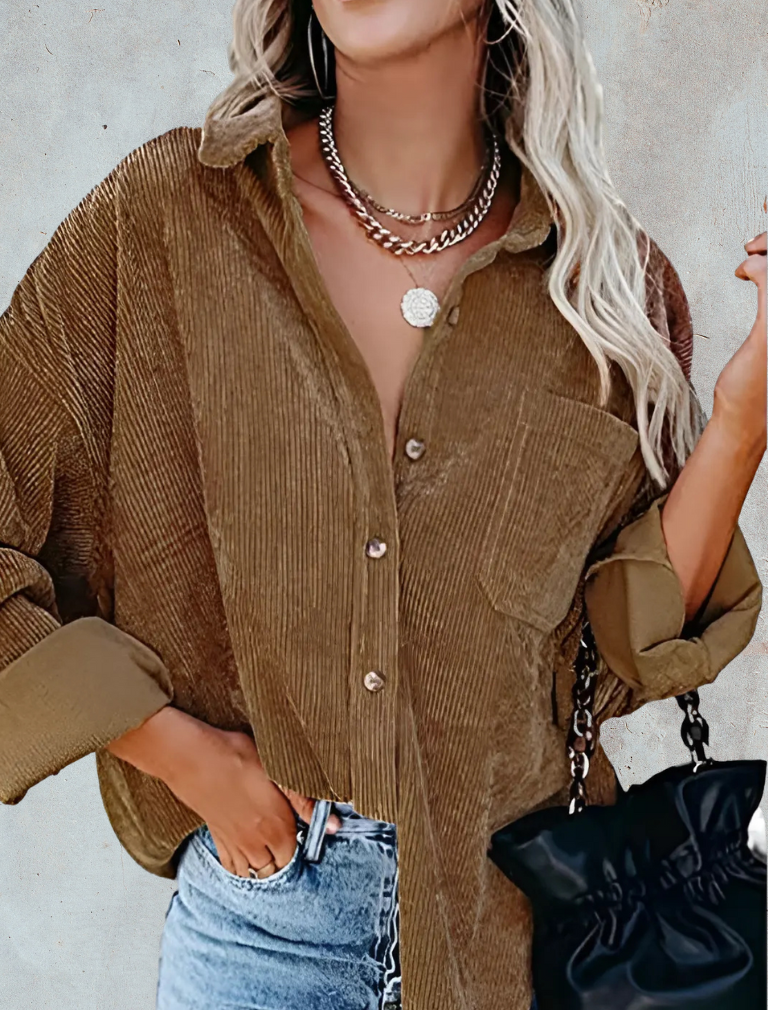 Matilda – Oversized Corduroy Blouse