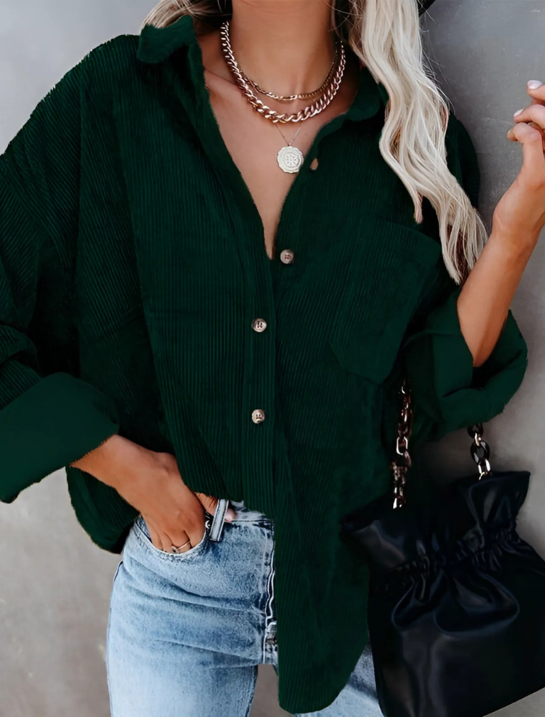 Matilda – Oversized Corduroy Blouse