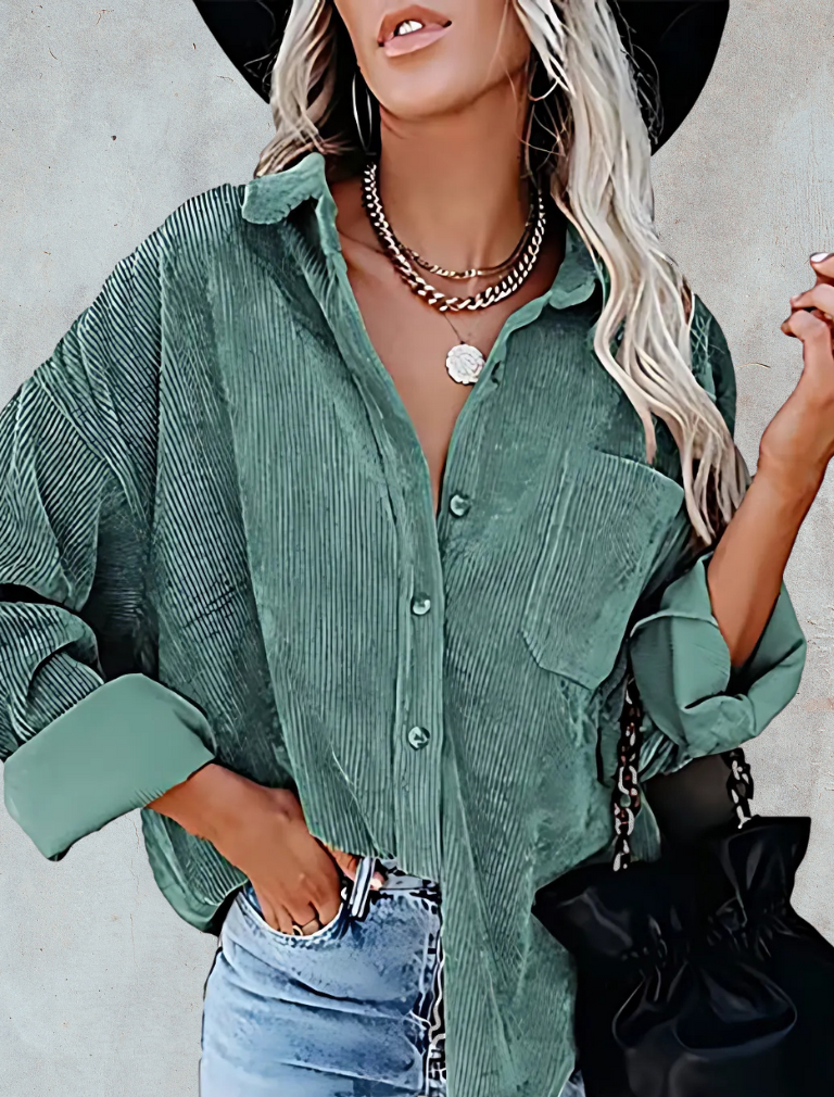 Matilda – Oversized Corduroy Blouse
