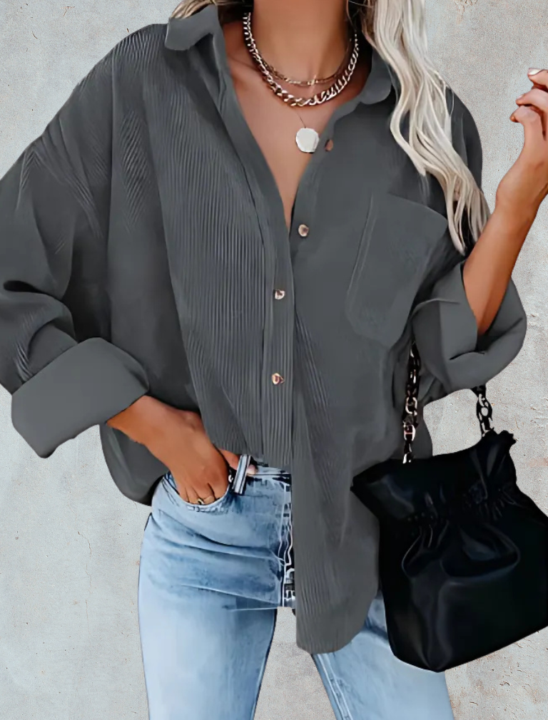 Matilda – Oversized Corduroy Blouse