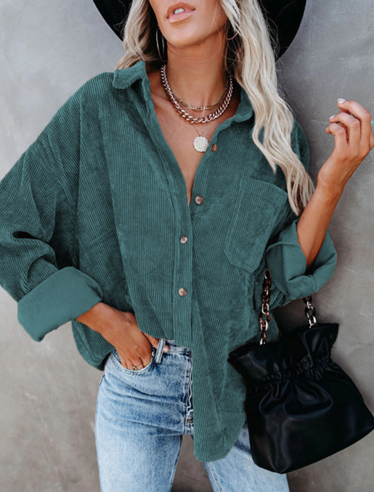 Matilda – Oversized Corduroy Blouse