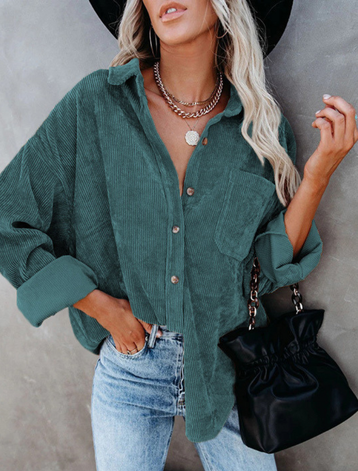 Matilda – Oversized Corduroy Blouse