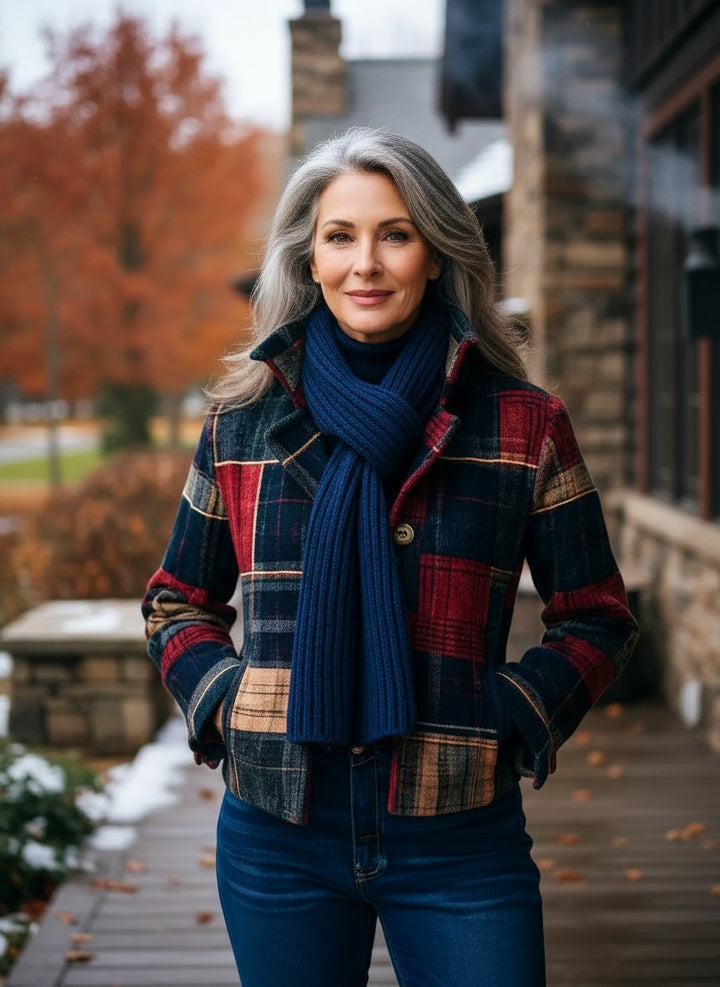 Rosalie - Retro Plaid Jacket