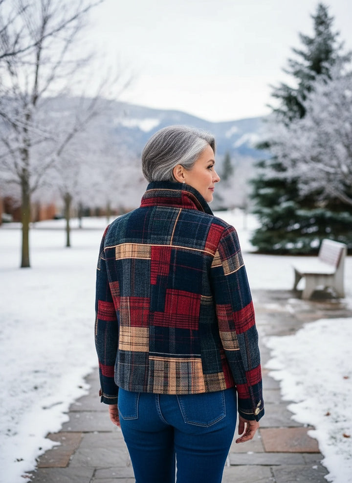 Rosalie - Retro Plaid Jacket