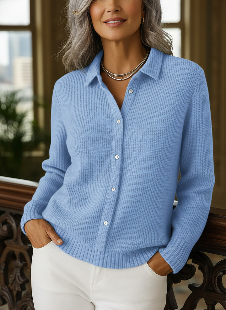 Elaine - Classic Knit Button Cardigan