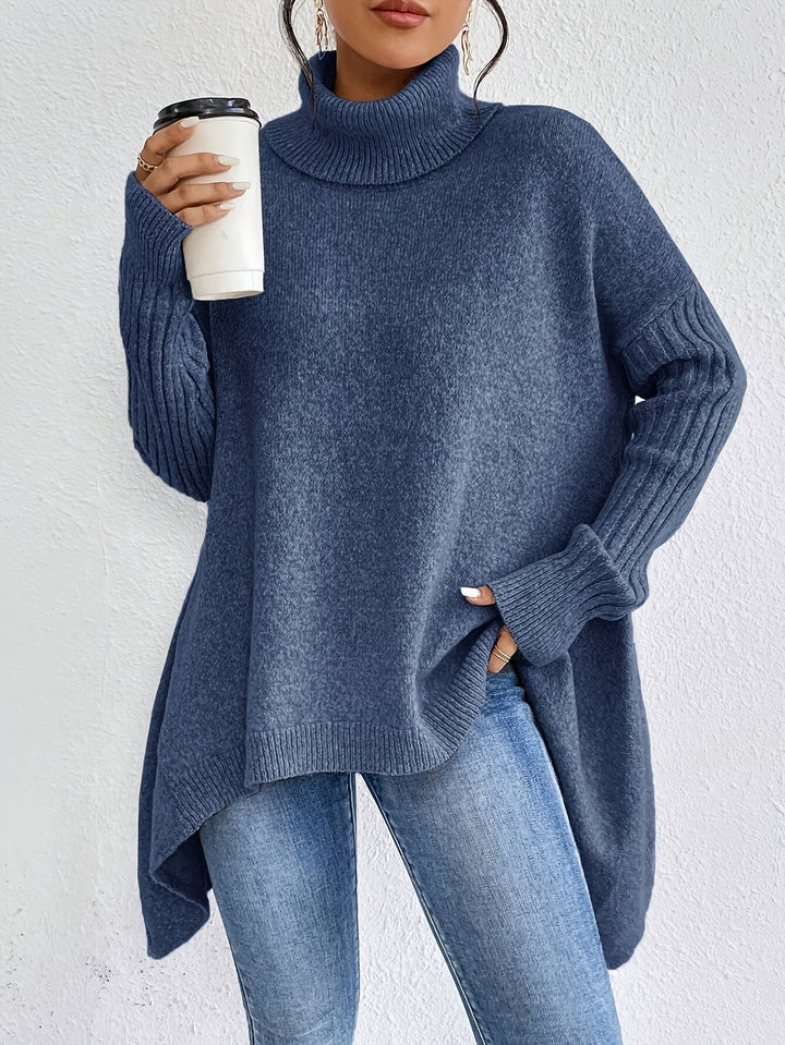 Tahlia - Casual Long Sleeve High Neck Sweater