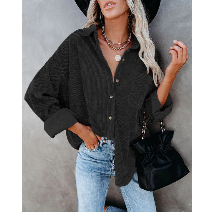 Matilda – Oversized Corduroy Blouse