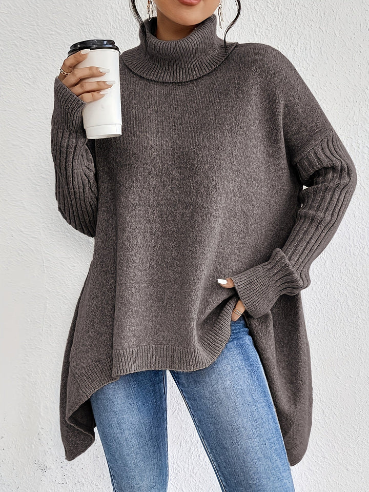 Tahlia - Casual Long Sleeve High Neck Sweater