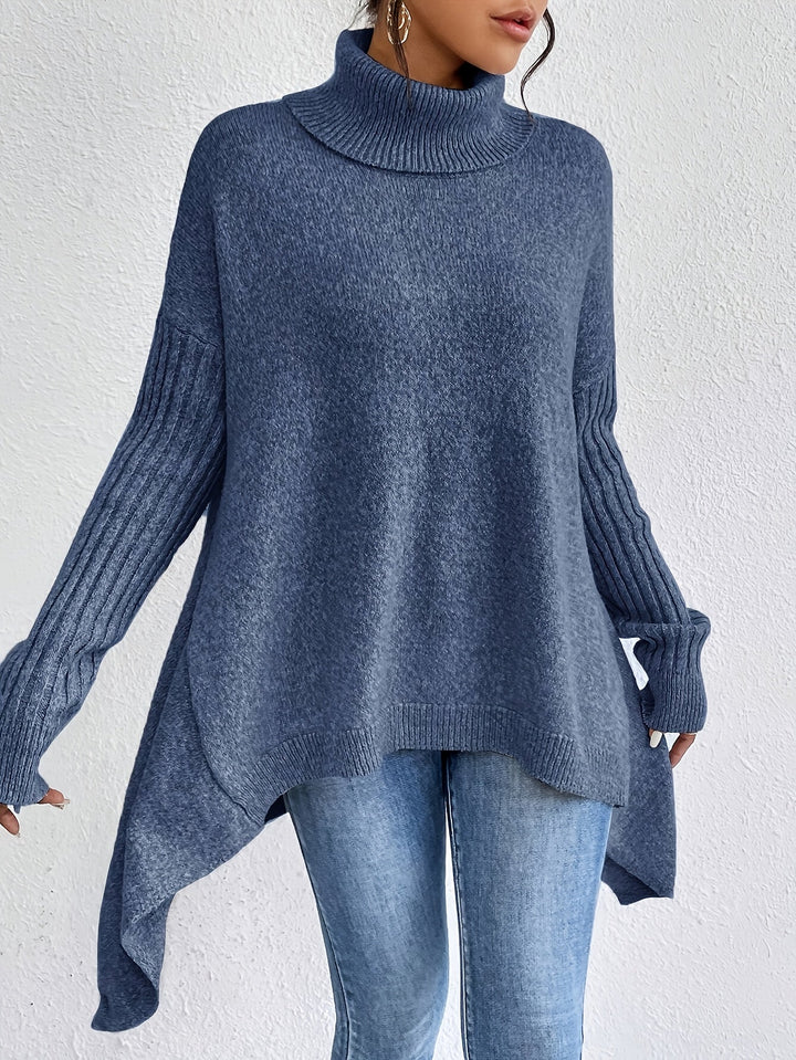 Tahlia - Casual Long Sleeve High Neck Sweater