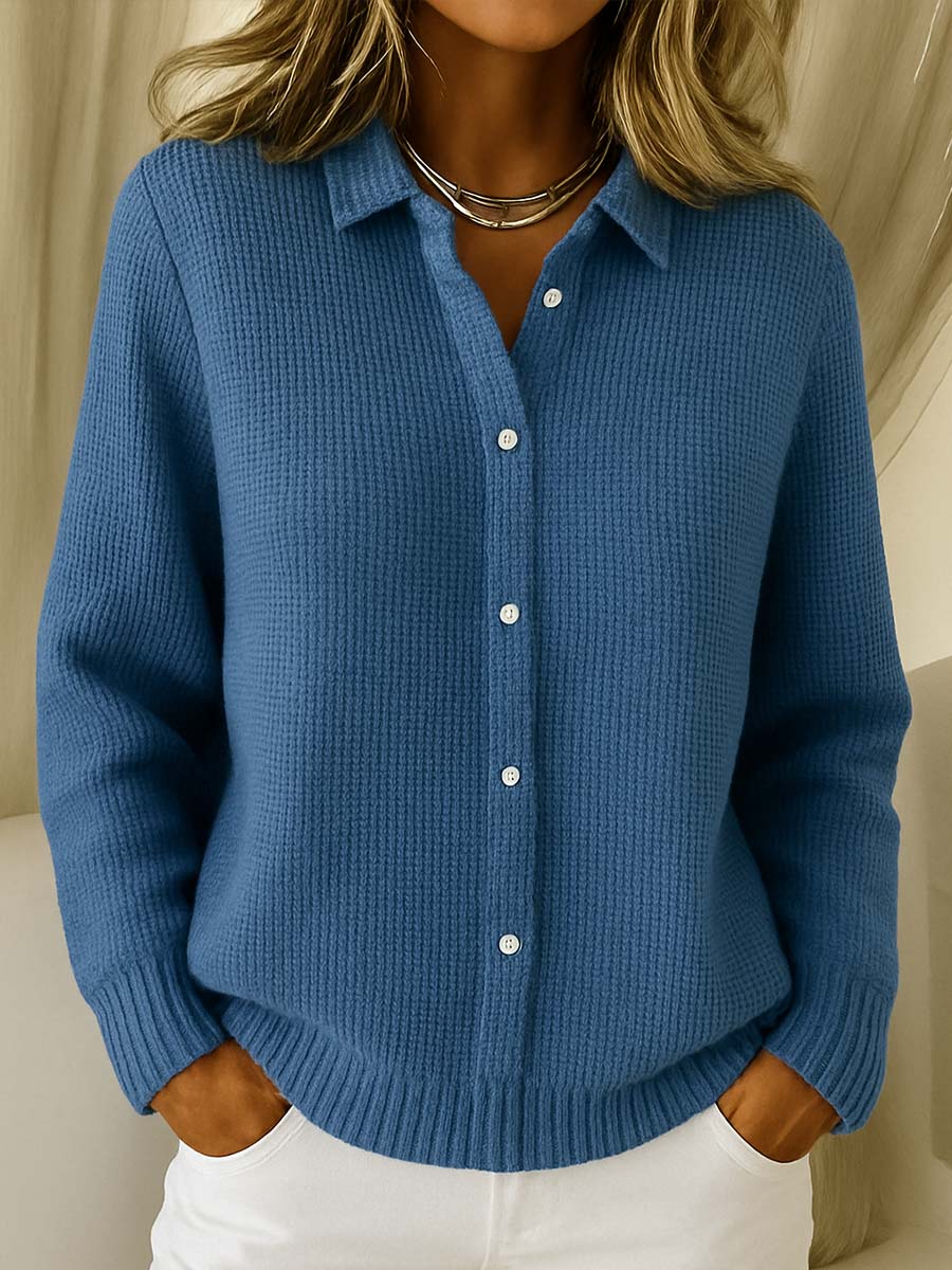 Elaine - Classic Knit Button Cardigan