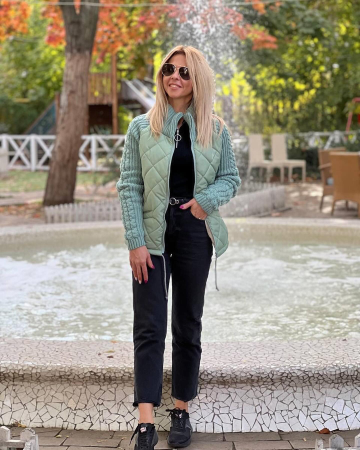 Calista - PATCHWORK KNIT JACKET