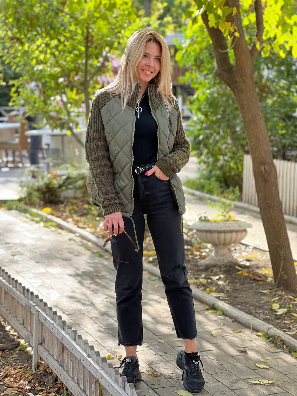 Calista - PATCHWORK KNIT JACKET