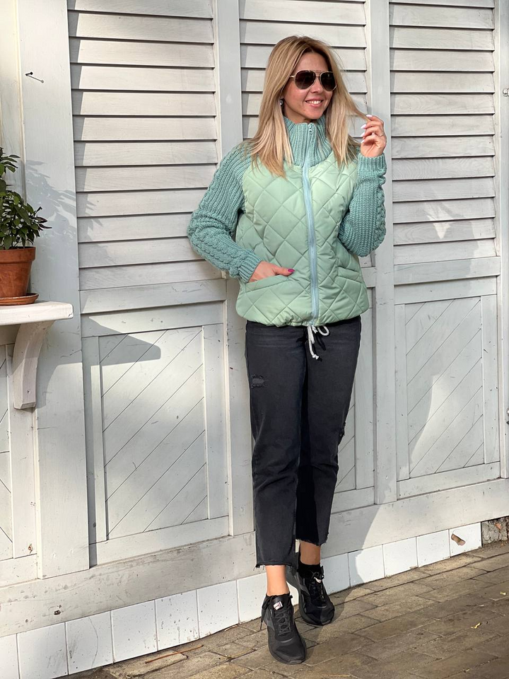 Calista - PATCHWORK KNIT JACKET