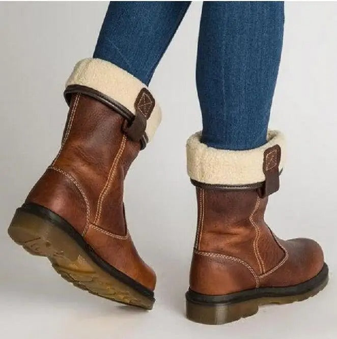 Shareen - Lined Leather Boots